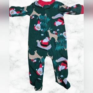 Carter's Red and Green Holiday Onesie